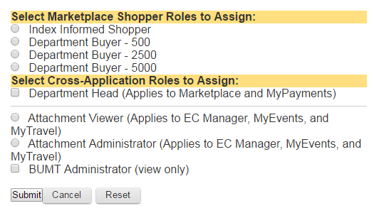 select role